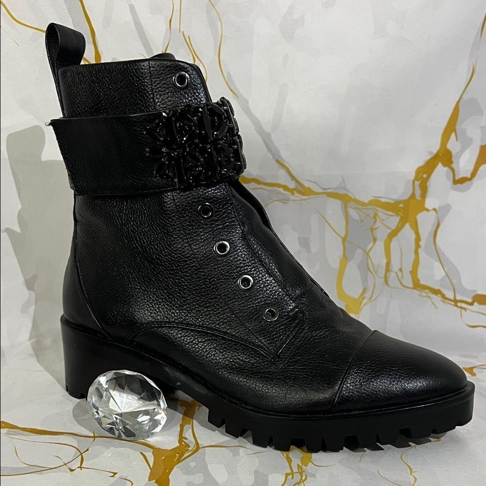 Karl Lagerfeld Paris Women's Pippa combat boots